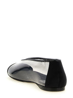 Elegante schwarze Ballett-Ballerinas aus Gummi