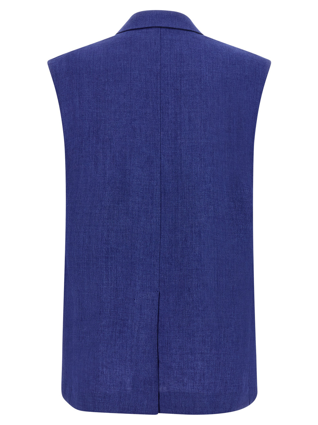 Blaue Leinen-Weste