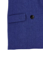 Blaue Leinen-Weste