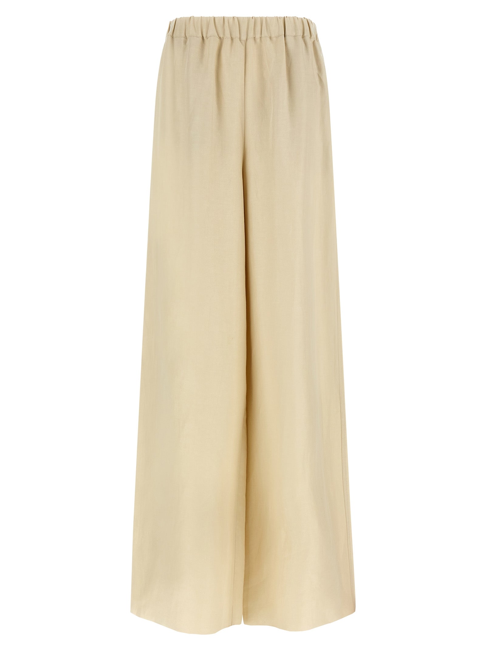Beige Hose aus Leinen
