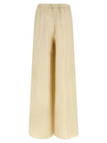 Beige Hose aus Leinen