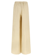 Beige Hose aus Leinen