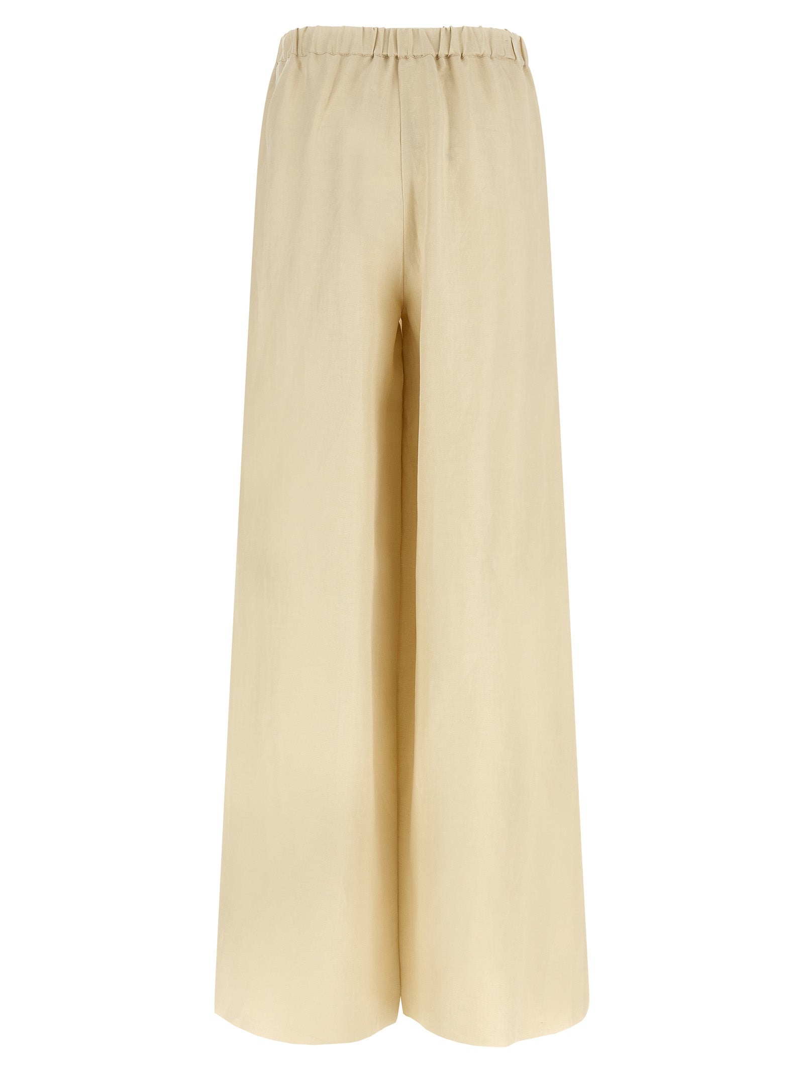 Beige Hose aus Leinen