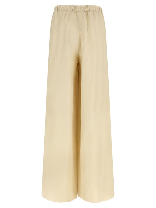 Beige Hose aus Leinen Max Mara