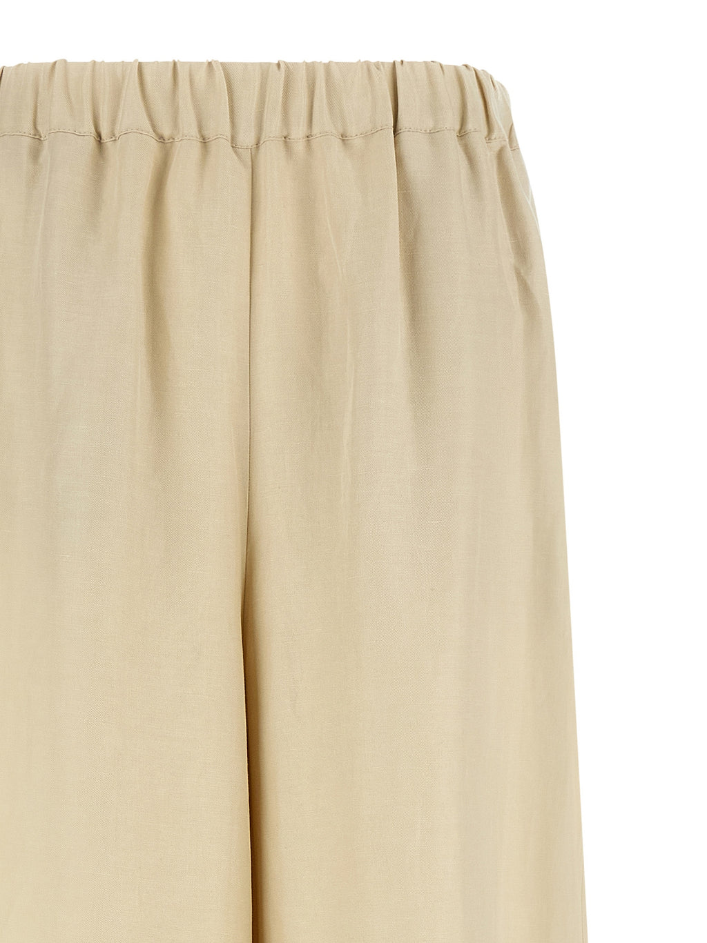 Beige Hose aus Leinen