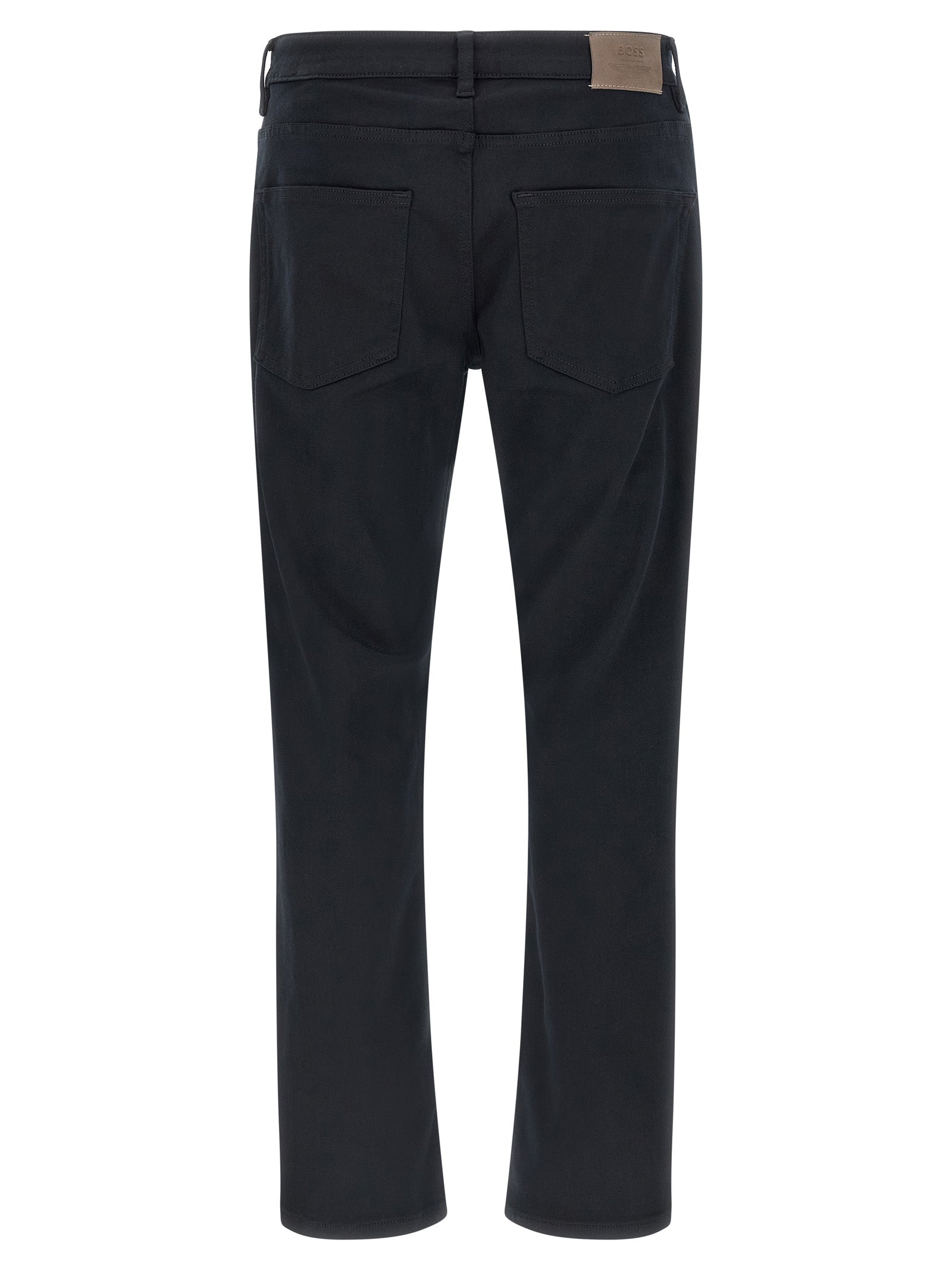 Blaue Jeans mit geradem Bein aus Polyester