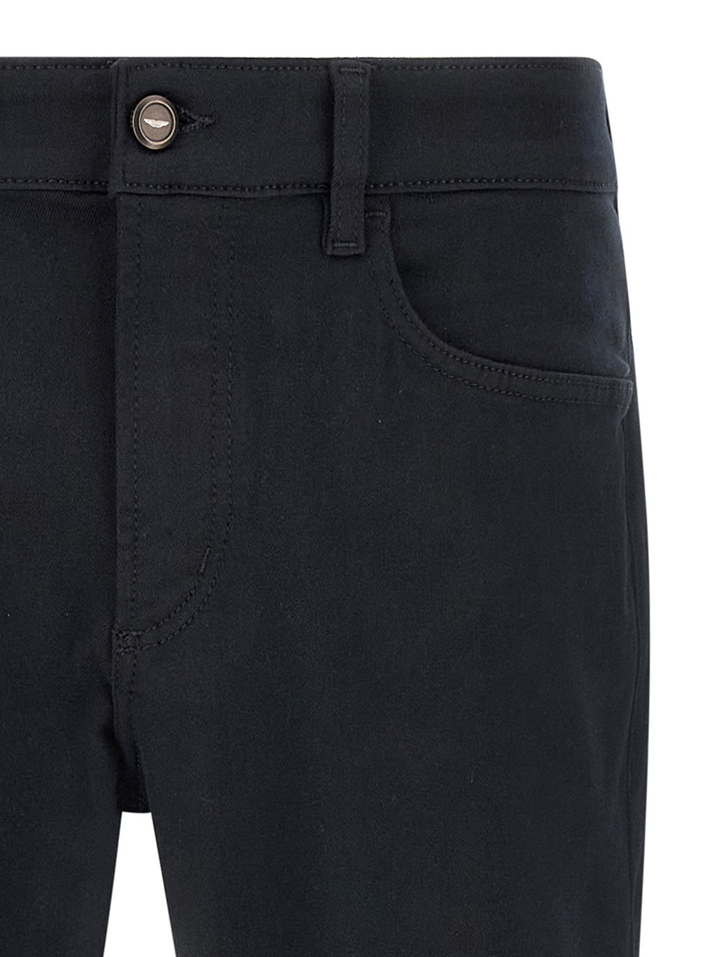 Blaue Jeans mit geradem Bein aus Polyester