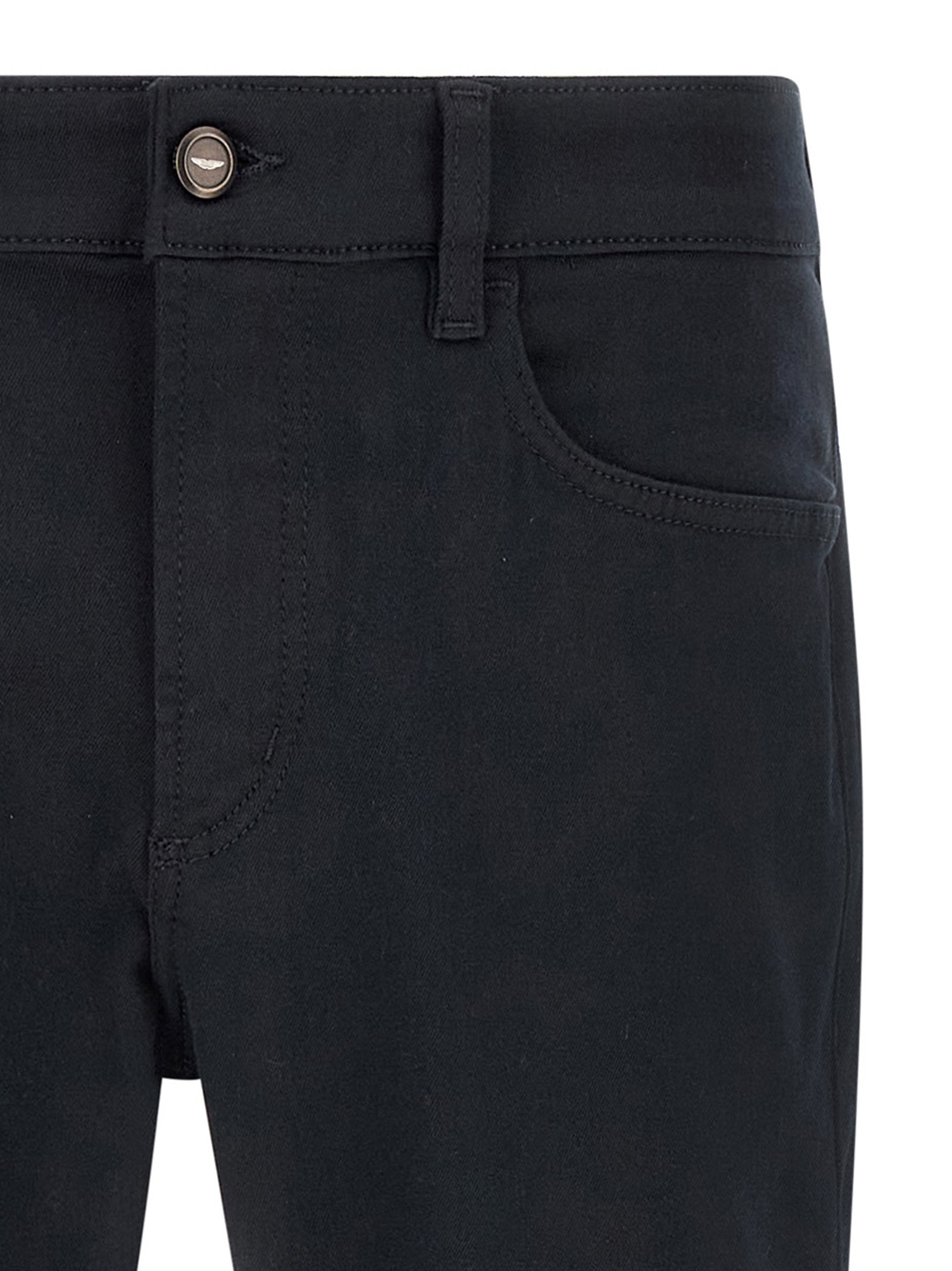 Blaue Jeans mit geradem Bein aus Polyester