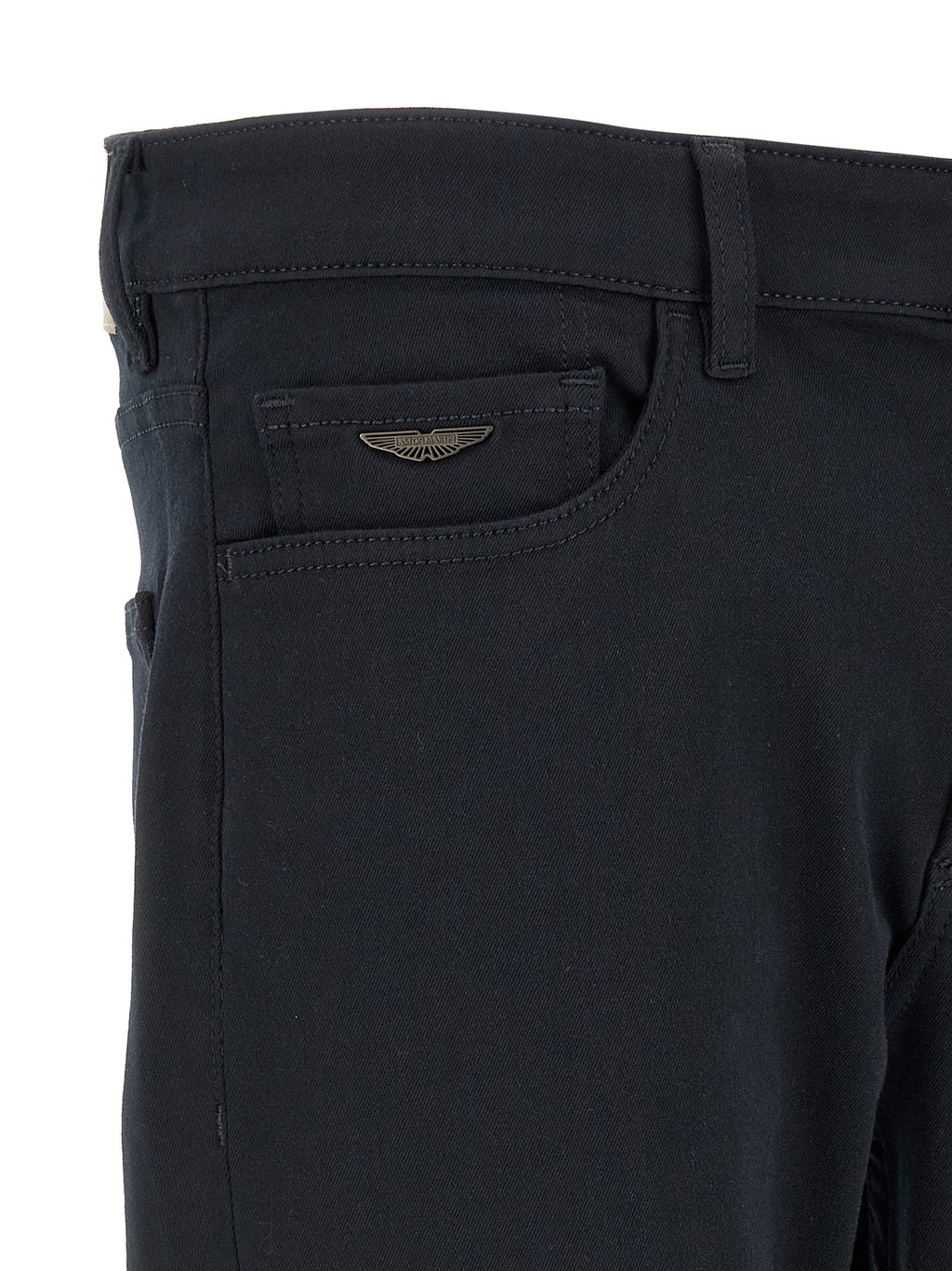 Blaue Jeans mit geradem Bein aus Polyester