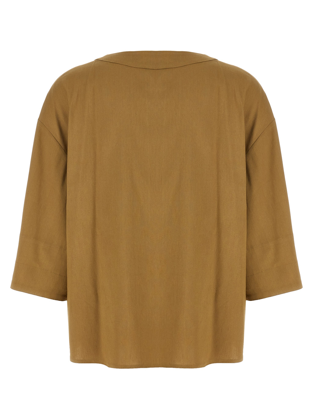 Bicolor Leinenbluse