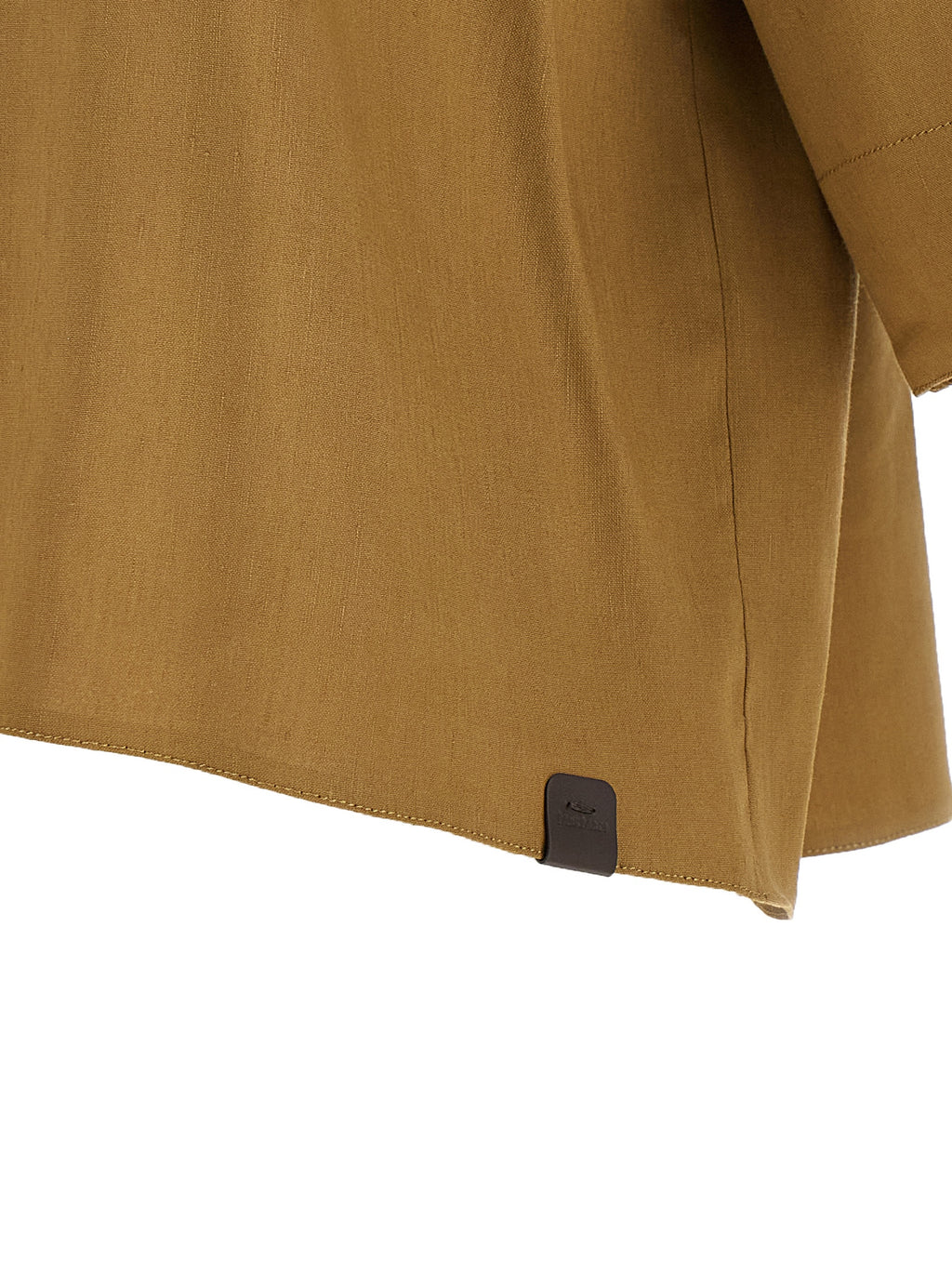 Bicolor Leinenbluse