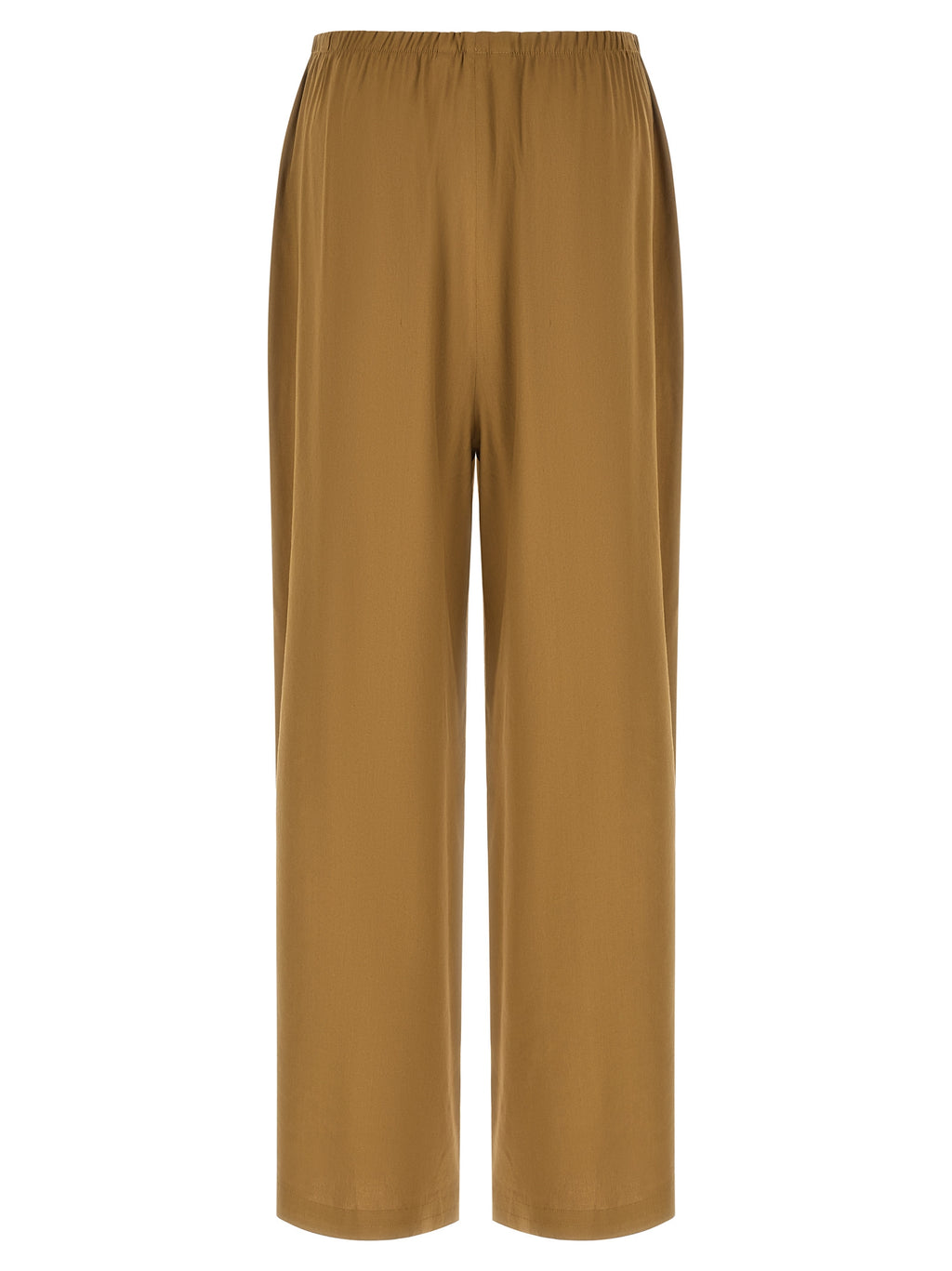 Beige Leinen Freizeithose