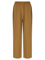 Beige Leinen Freizeithose