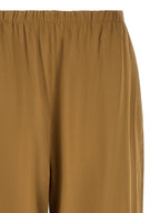 Beige Leinen Freizeithose