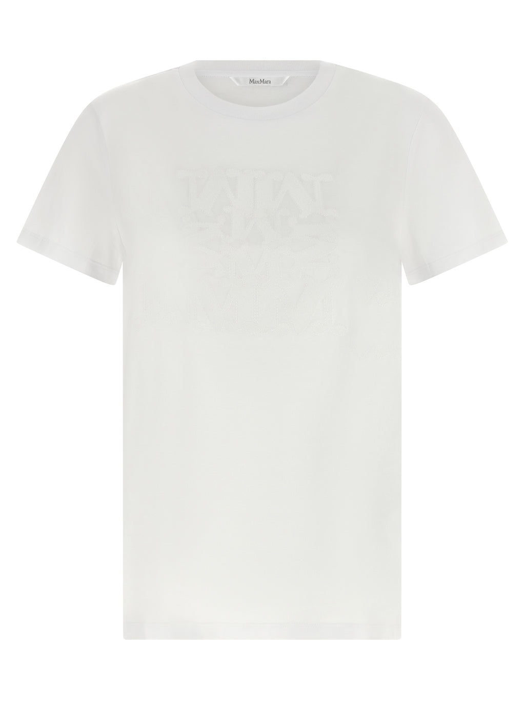 Weißes Baumwoll-T-Shirt