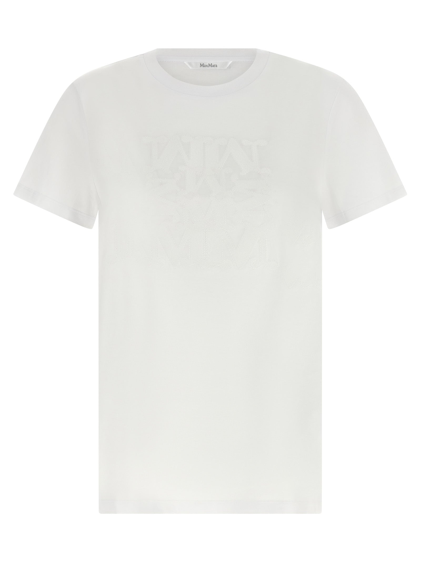 Weißes Baumwoll-T-Shirt