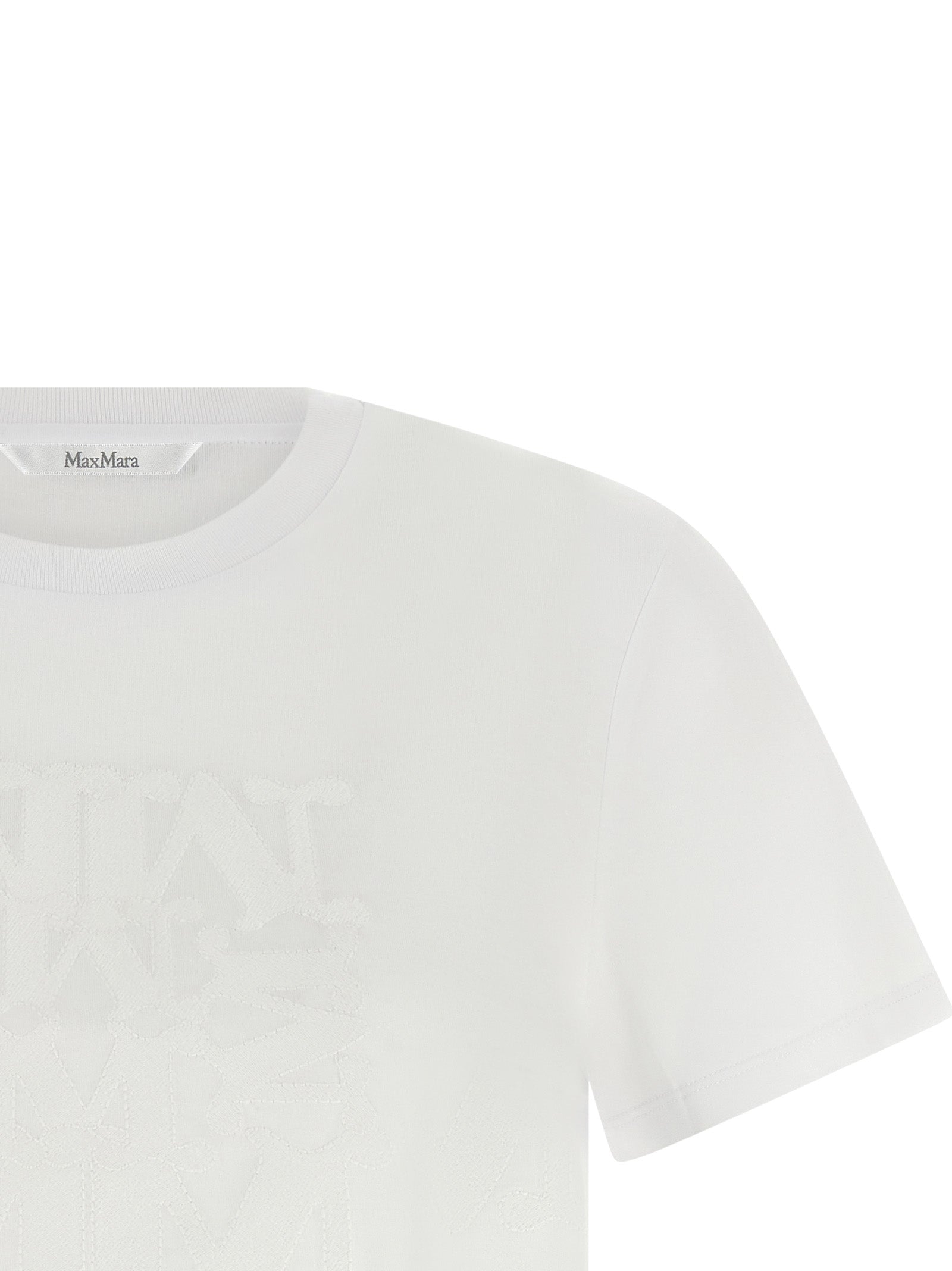 Weißes Baumwoll-T-Shirt