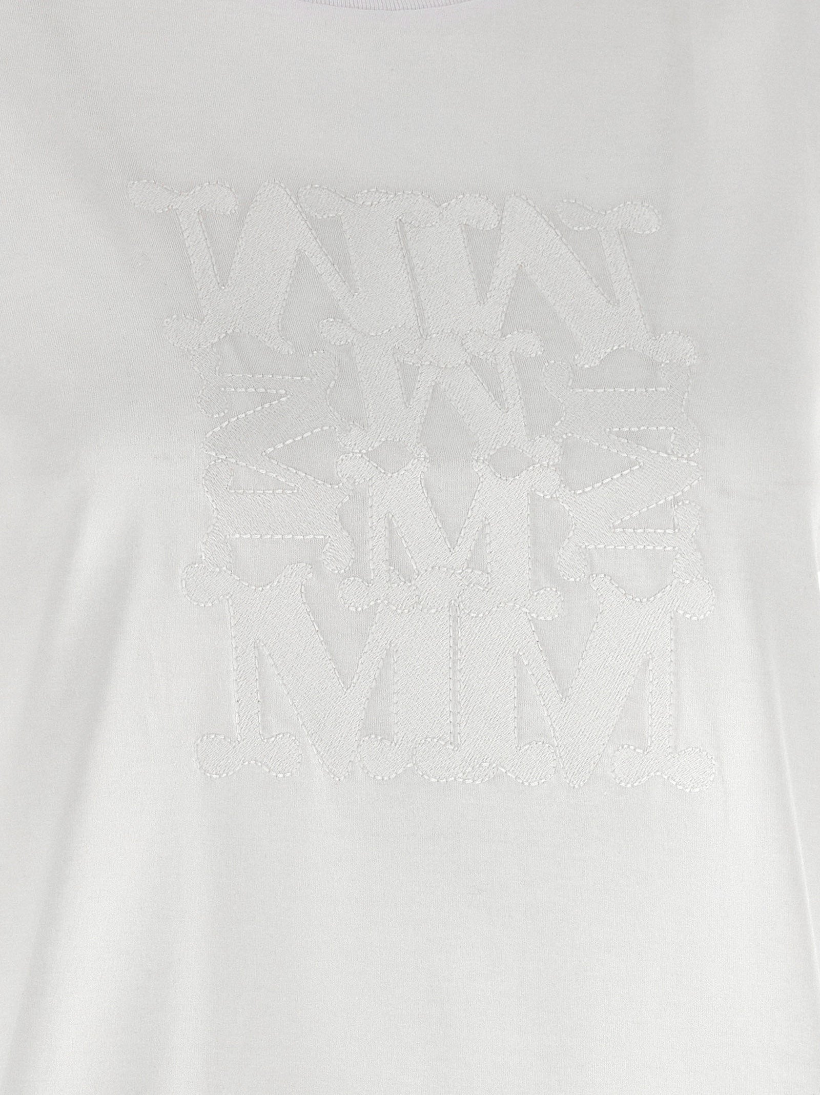 Weißes Baumwoll-T-Shirt