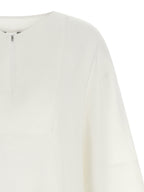 Weiße Leinenbluse