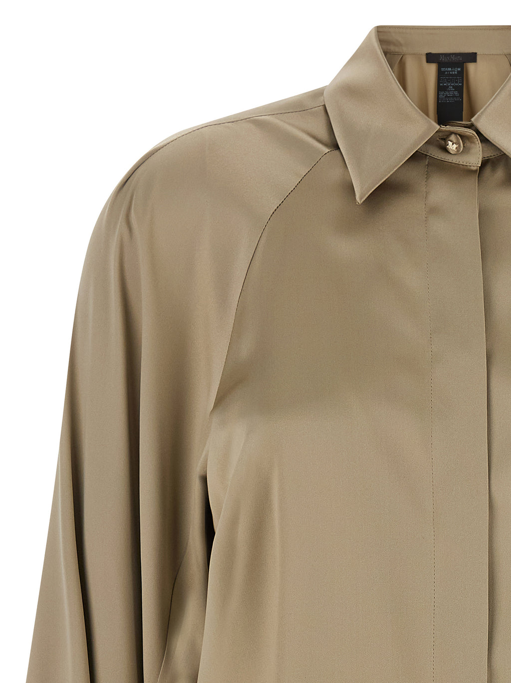 Beige Seidenbluse