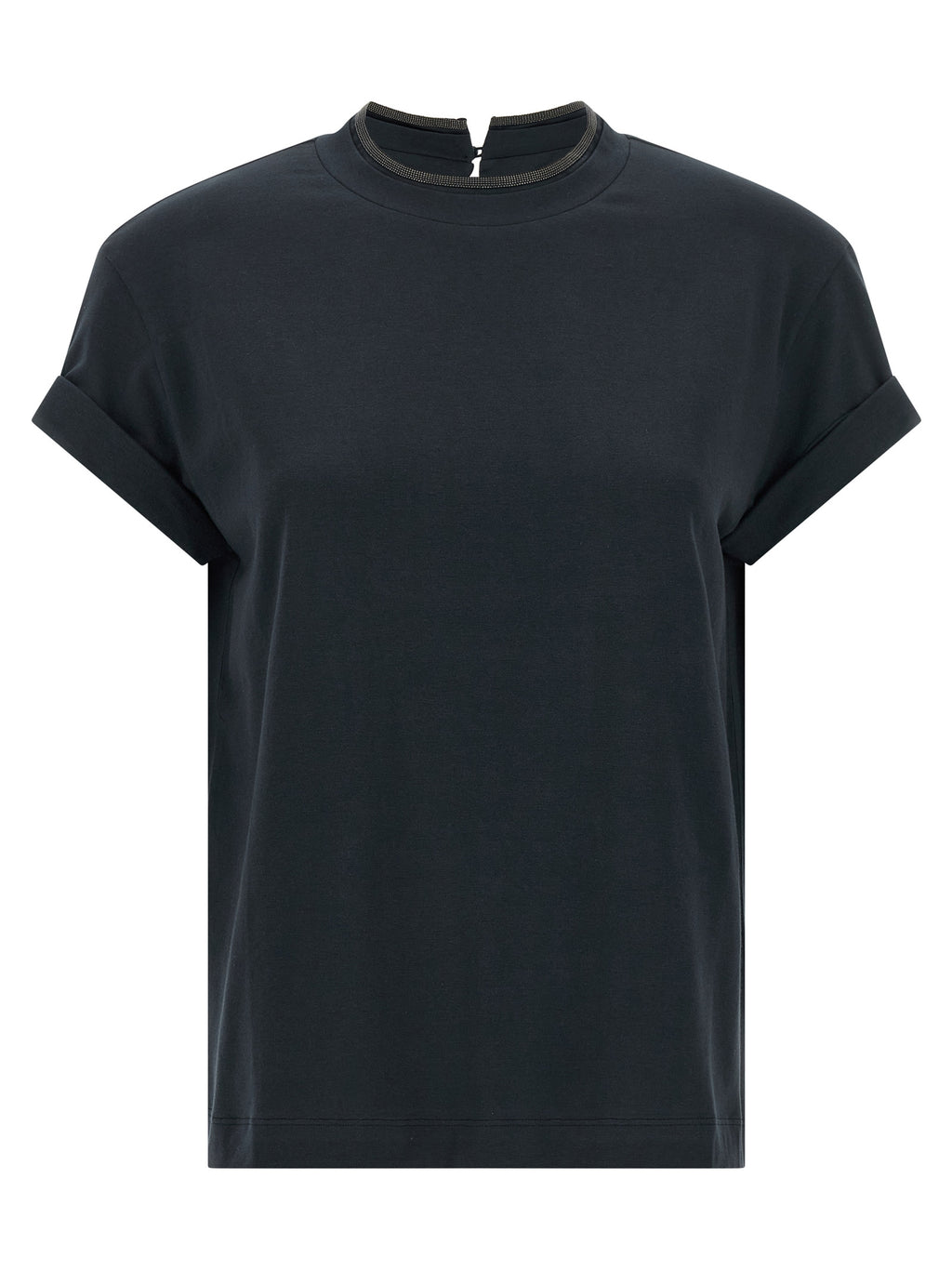 Blaues Baumwoll-T-Shirt