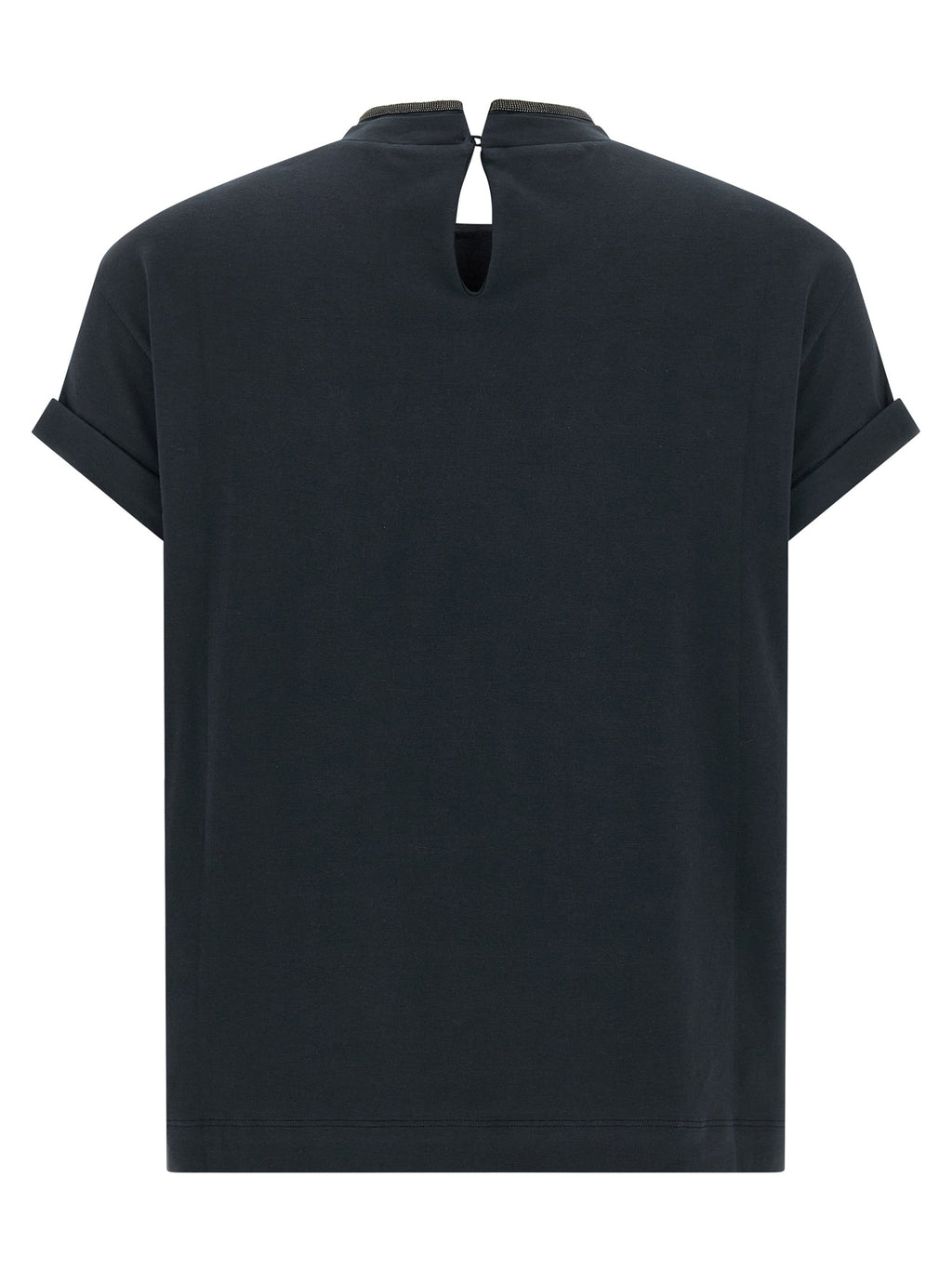 Blaues Baumwoll-T-Shirt
