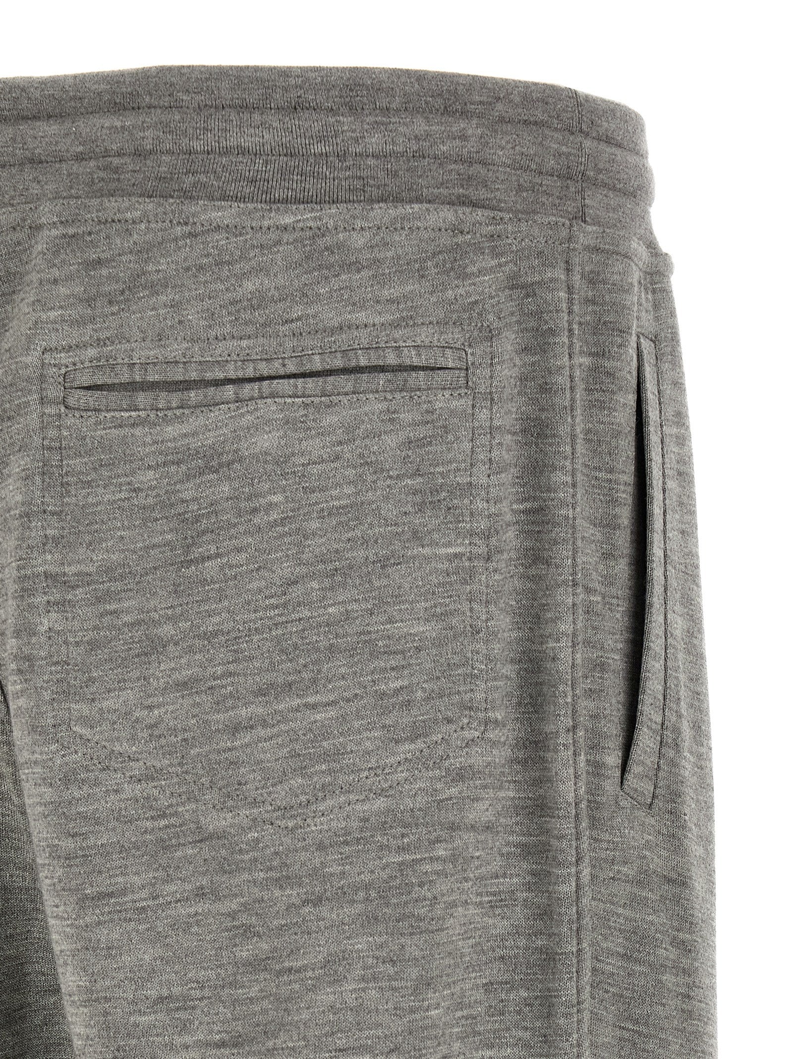 Graue Kaschmir-Jogginghose (Trainingshose)