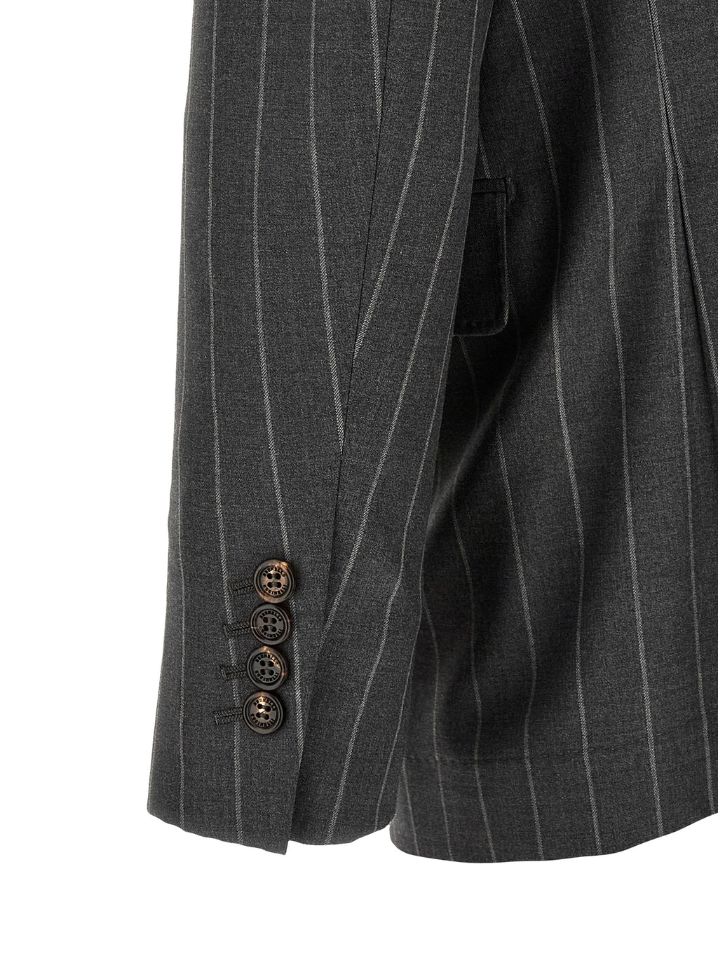 Grauer Blazer aus reiner Schurwolle