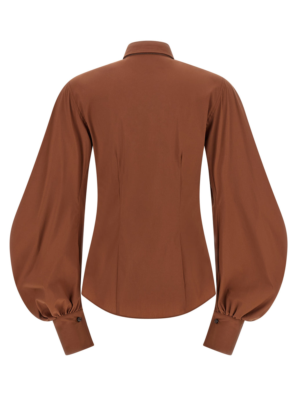 Braune Baumwollbluse