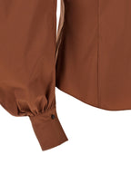 Braune Baumwollbluse