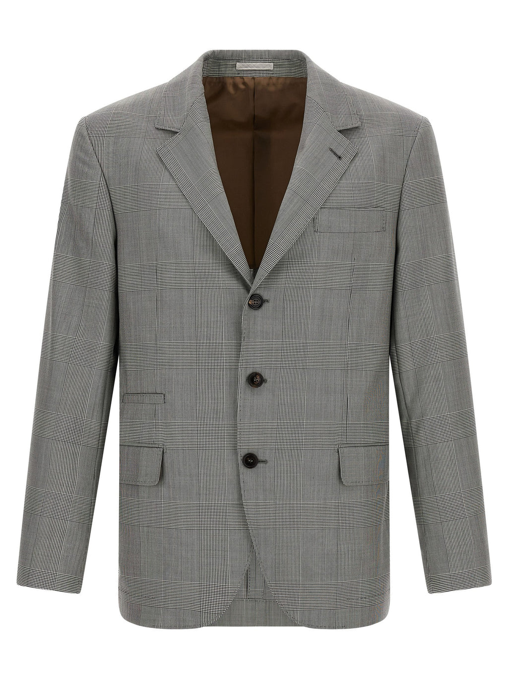 Grauer Blazer aus reiner Schurwolle