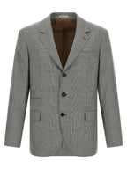 Grauer Blazer aus reiner Schurwolle