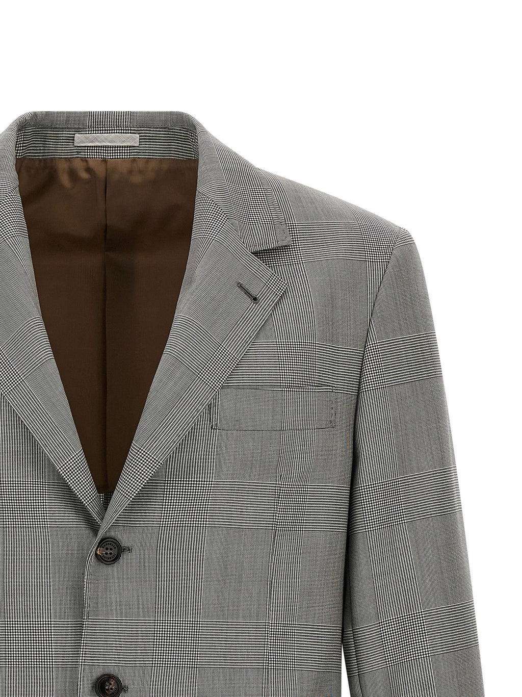Grauer Blazer aus reiner Schurwolle