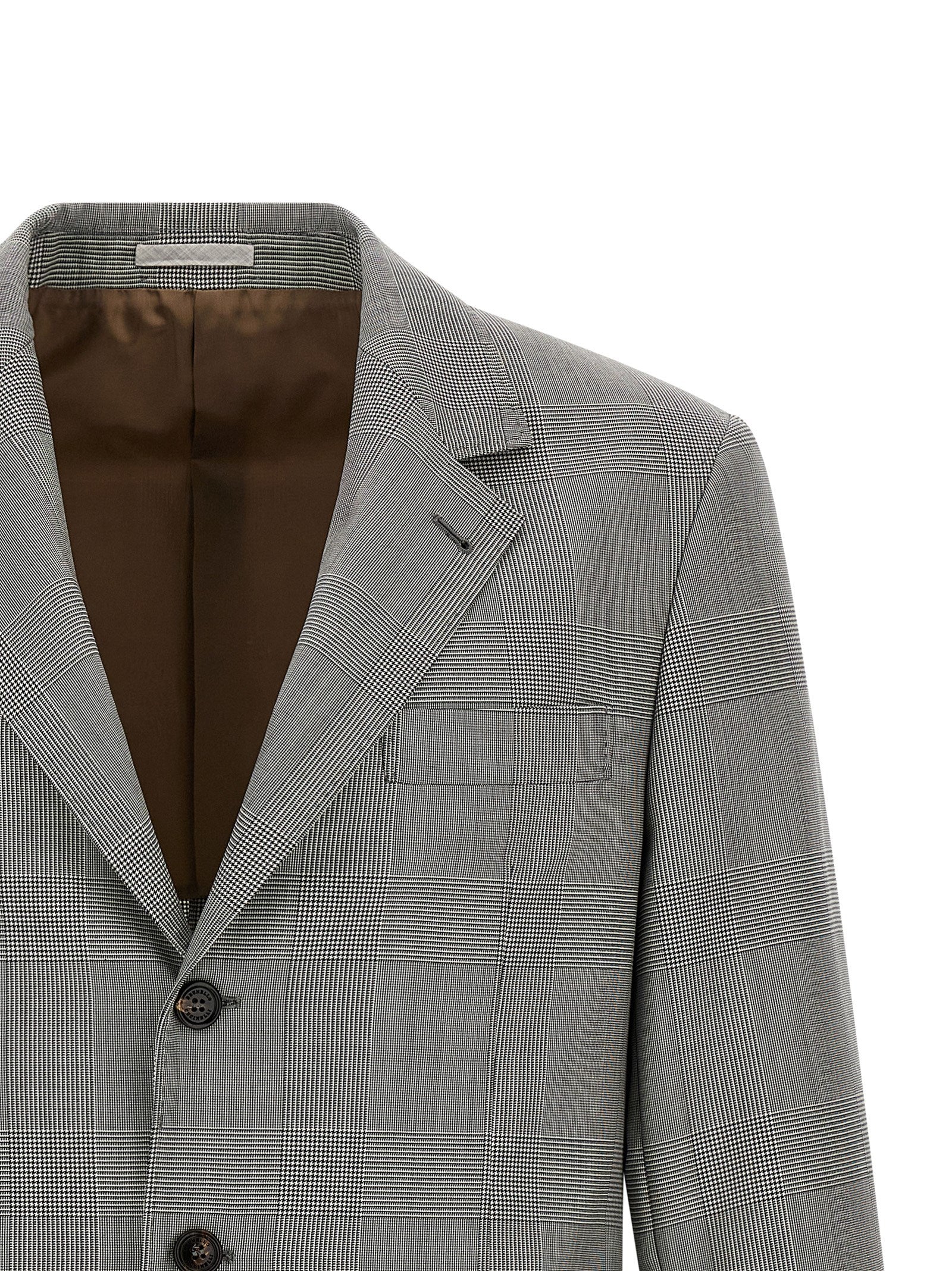 Grauer Blazer aus reiner Schurwolle