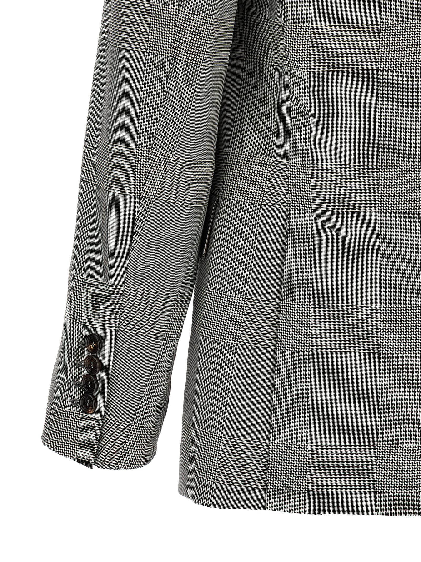 Grauer Blazer aus reiner Schurwolle