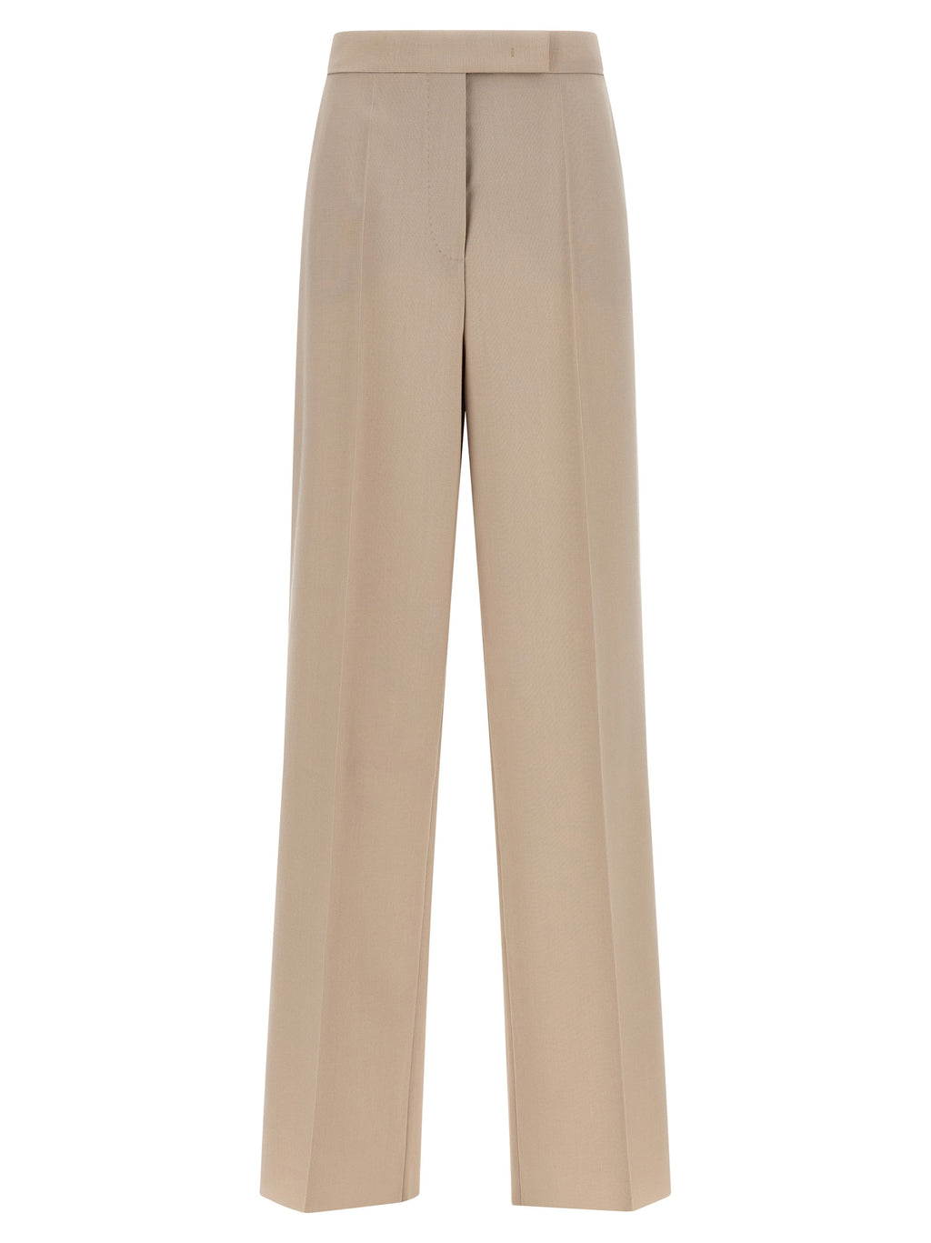 Beige Virgin Wool Anzughose