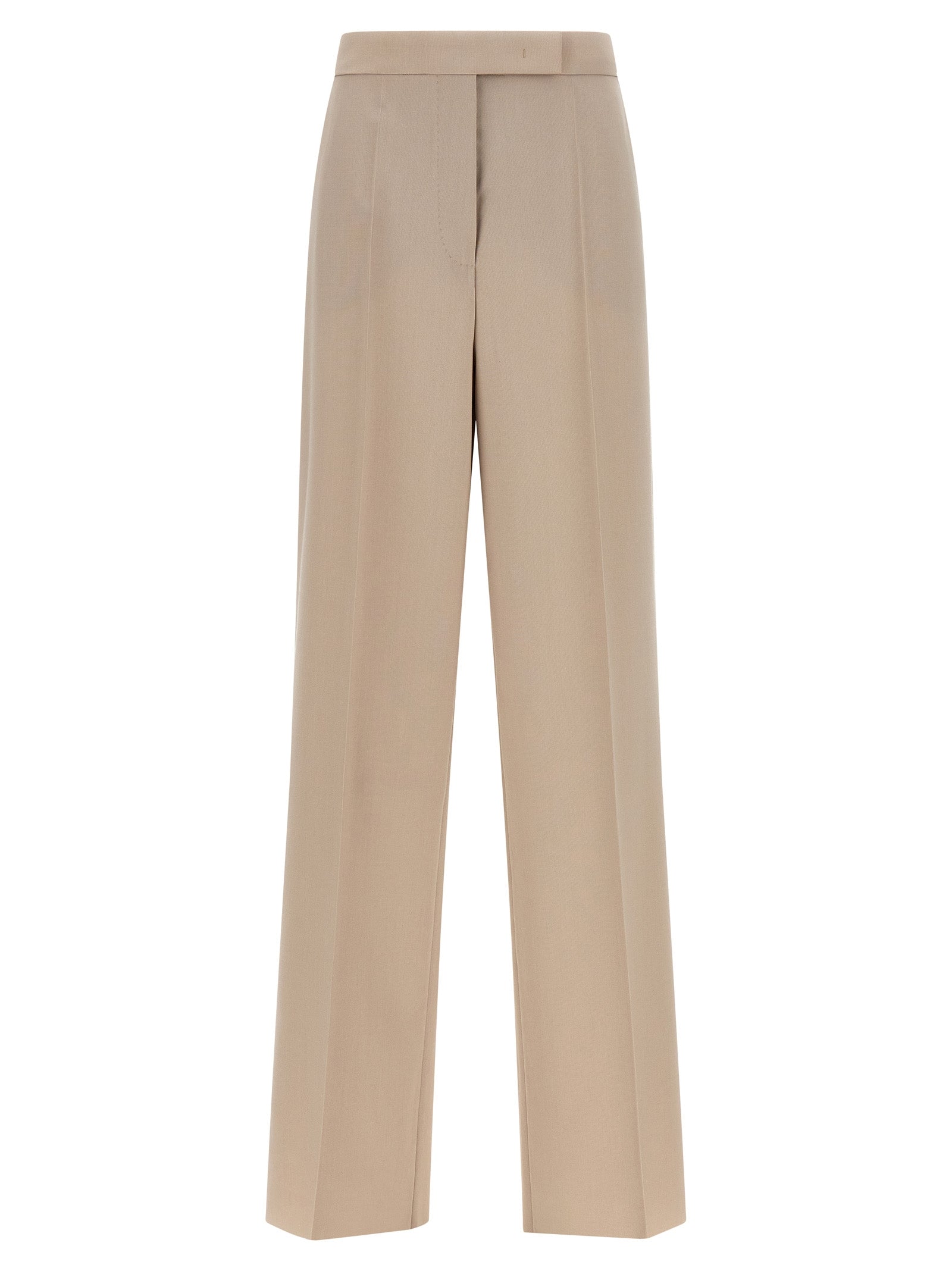Beige Virgin Wool Anzughose