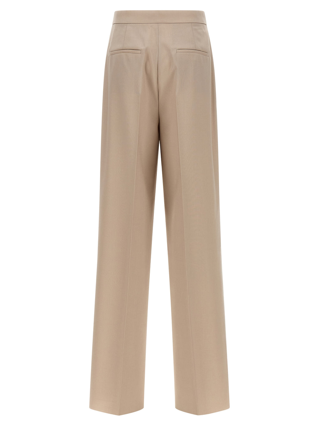 Beige Virgin Wool Anzughose