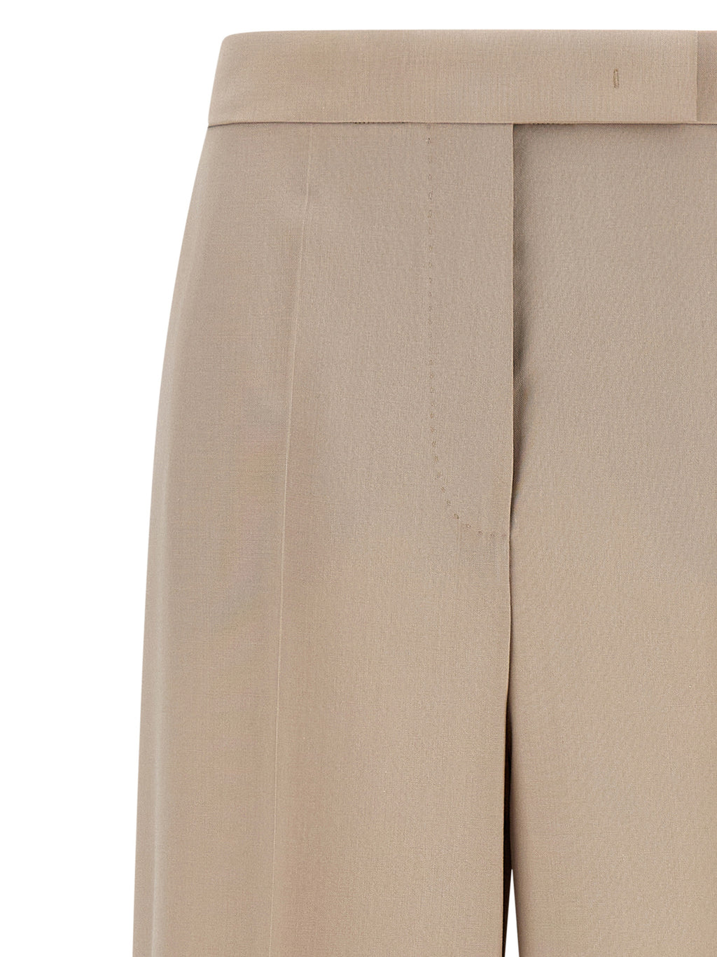Beige Virgin Wool Anzughose