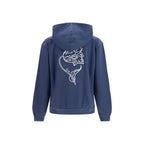Blaues Sweatshirt aus Baumwolle FG65HO2714MJ79
