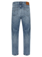 Blaue Jeans aus Baumwolle im geraden Schnitt