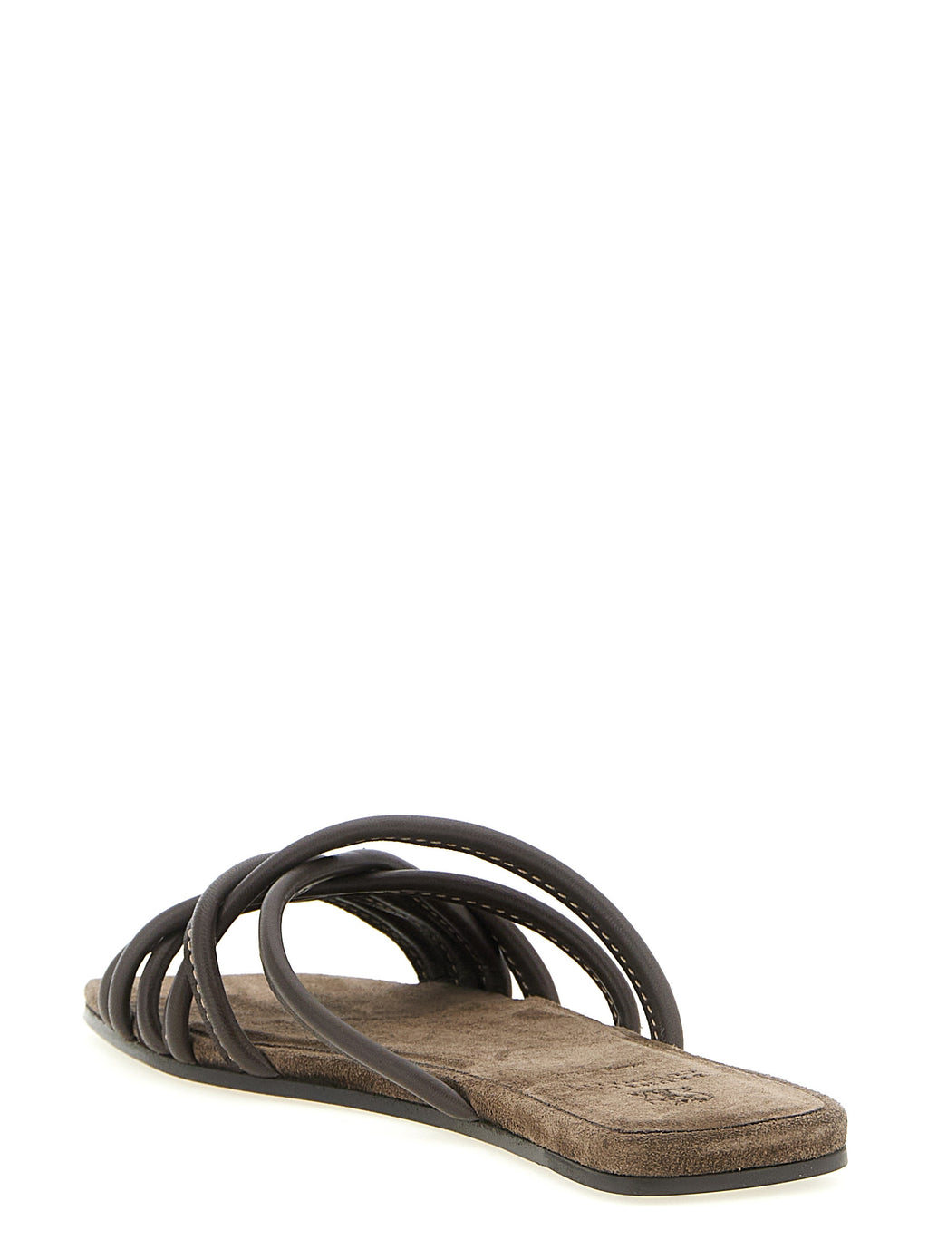 Braune Lammleder-Slipper