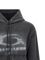 Zweifarbiges Sweatshirt aus Baumwolle