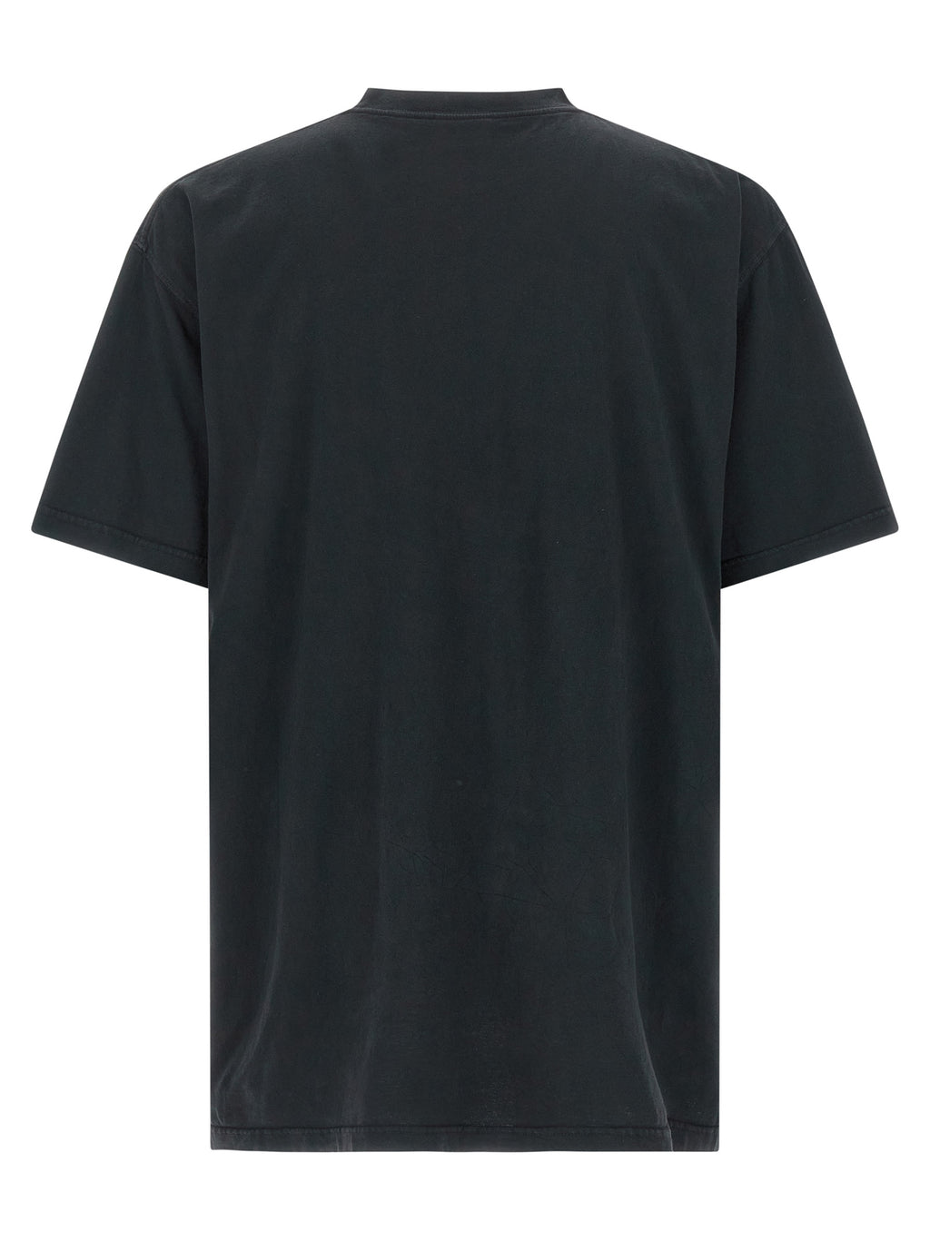Schwarzes Baumwoll-T-Shirt