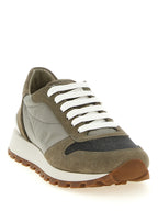 Athletik-Sneaker aus Polyester in Bicolor