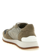 Athletik-Sneaker aus Polyester in Bicolor