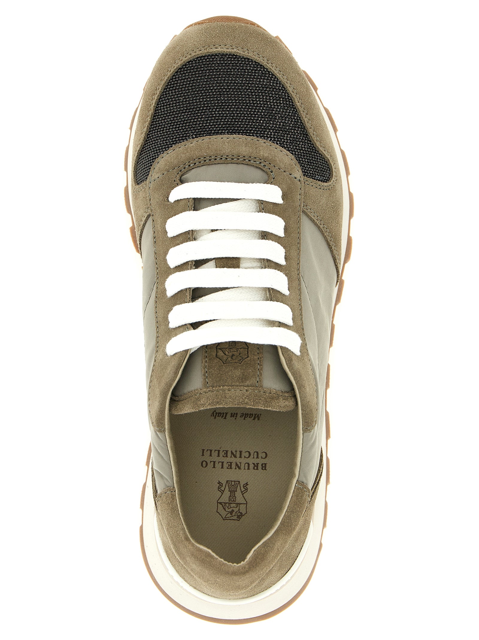 Athletik-Sneaker aus Polyester in Bicolor