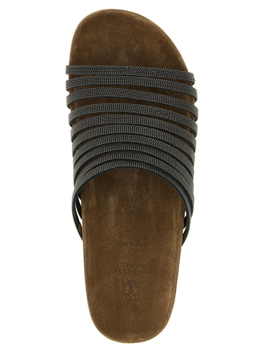 Schwarze Lammleder-Slipper