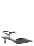 Graue Tencel Pumps mit mittlerem Absatz Jimmy Choo