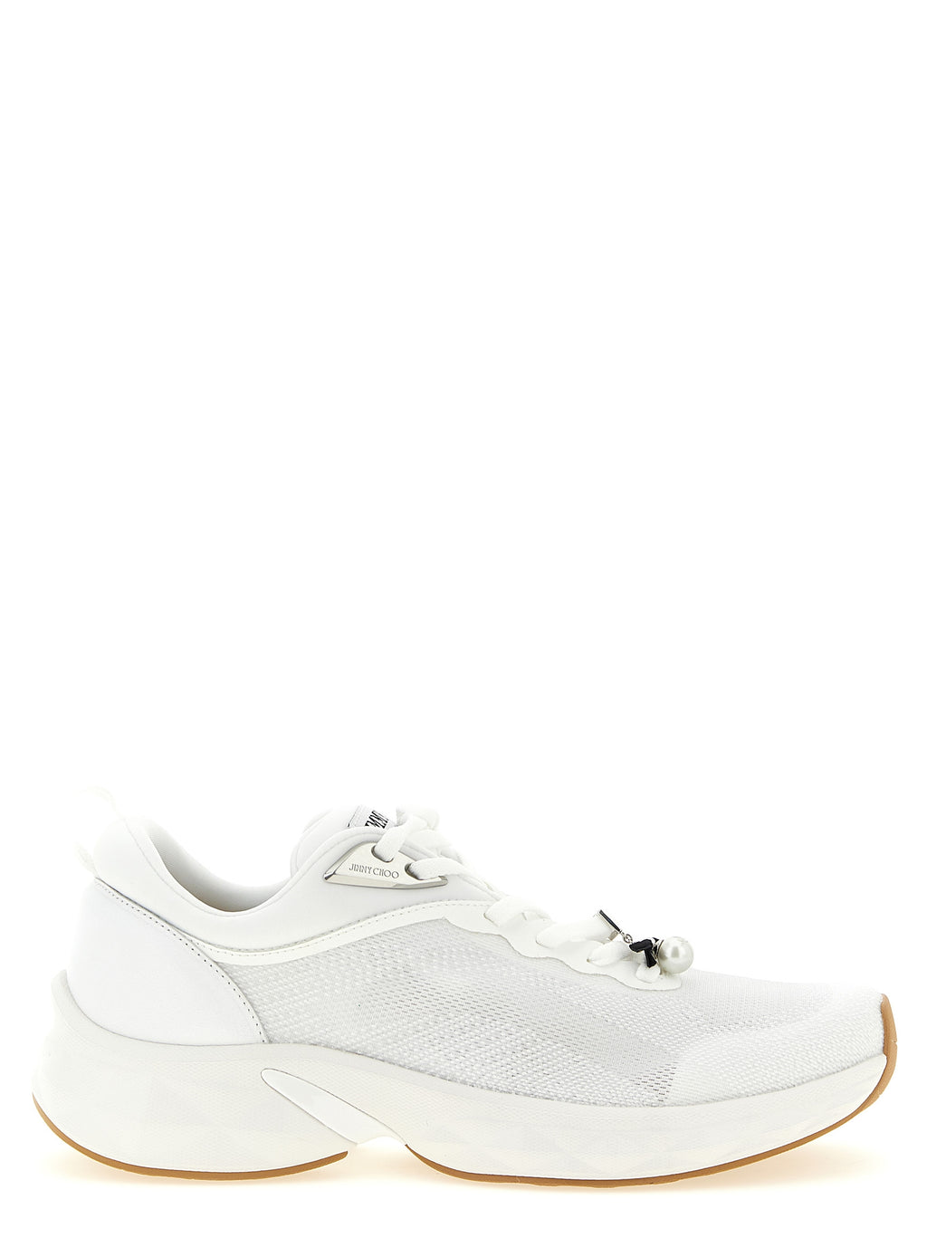 Weiße Tencel Sportschuhe